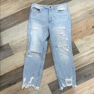 Flying Monkey light wash distressed Jeans